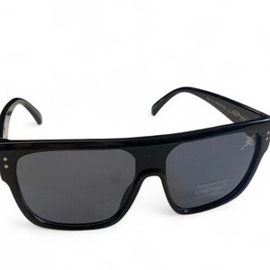 Ed Hardy Black Sunglasses with Gold Logo